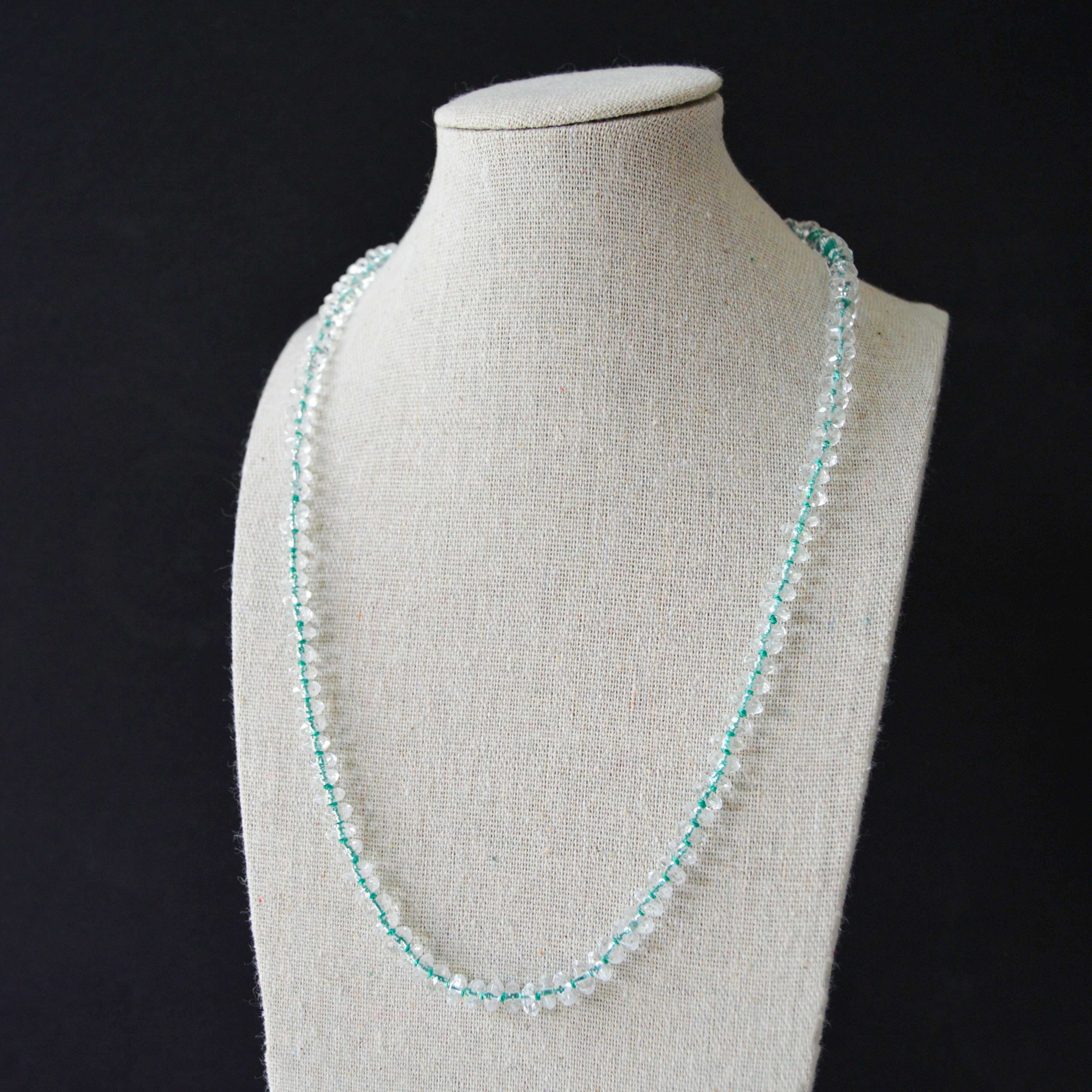 Green Aqua Quartz Necklace