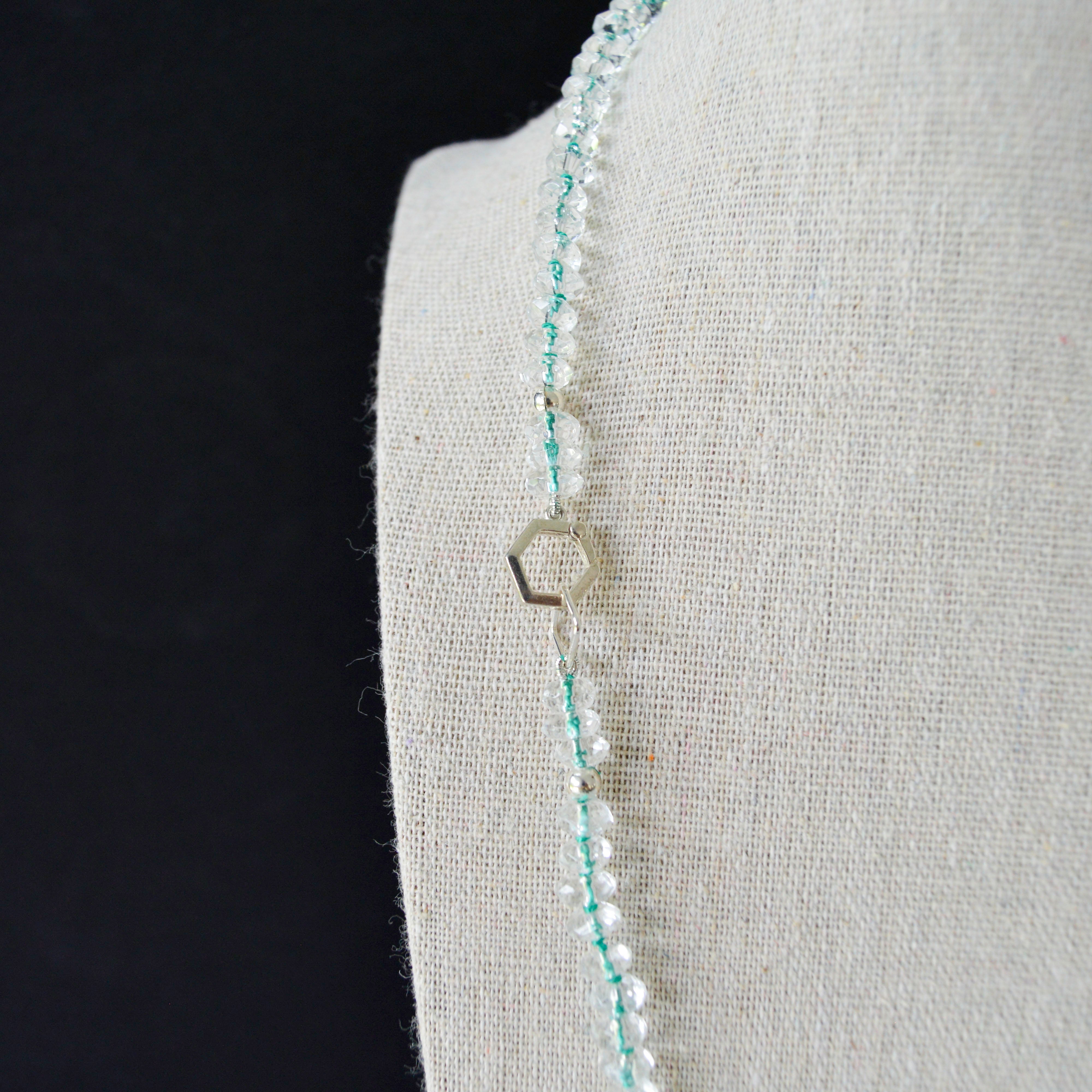 Green Aqua Quartz Necklace