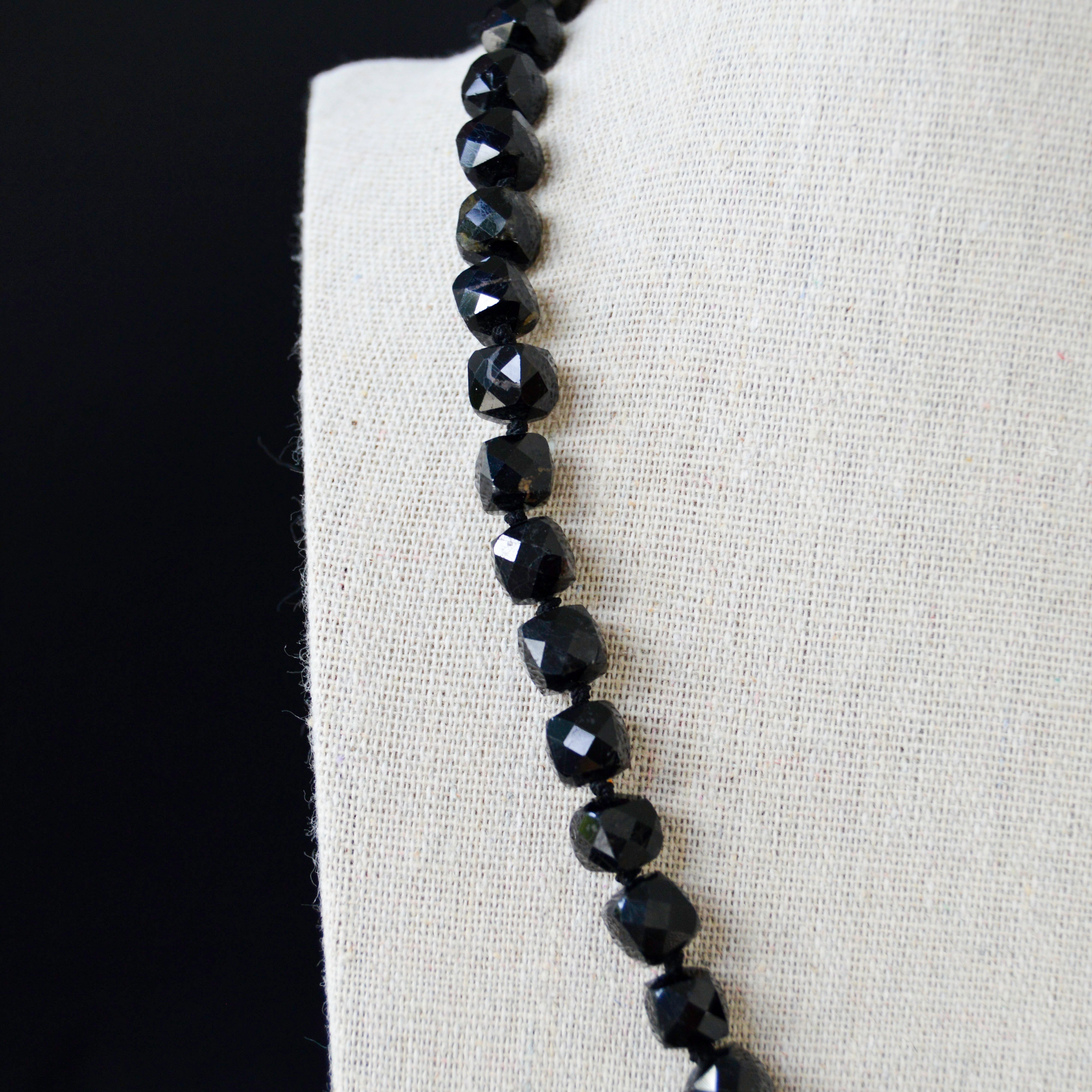 Black Tourmaline Cougar Necklace