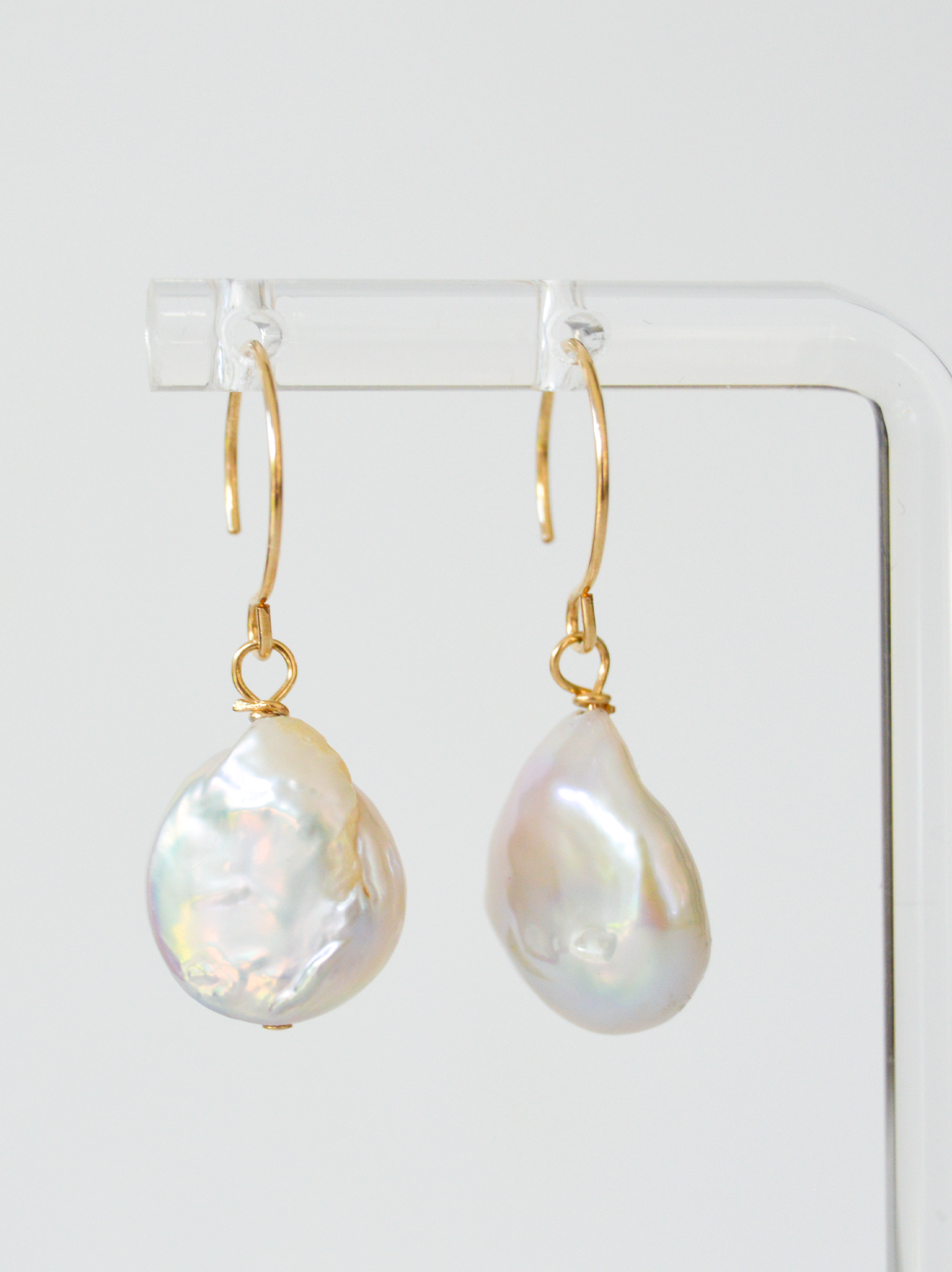 Freshwater Coin Pearl Earrings