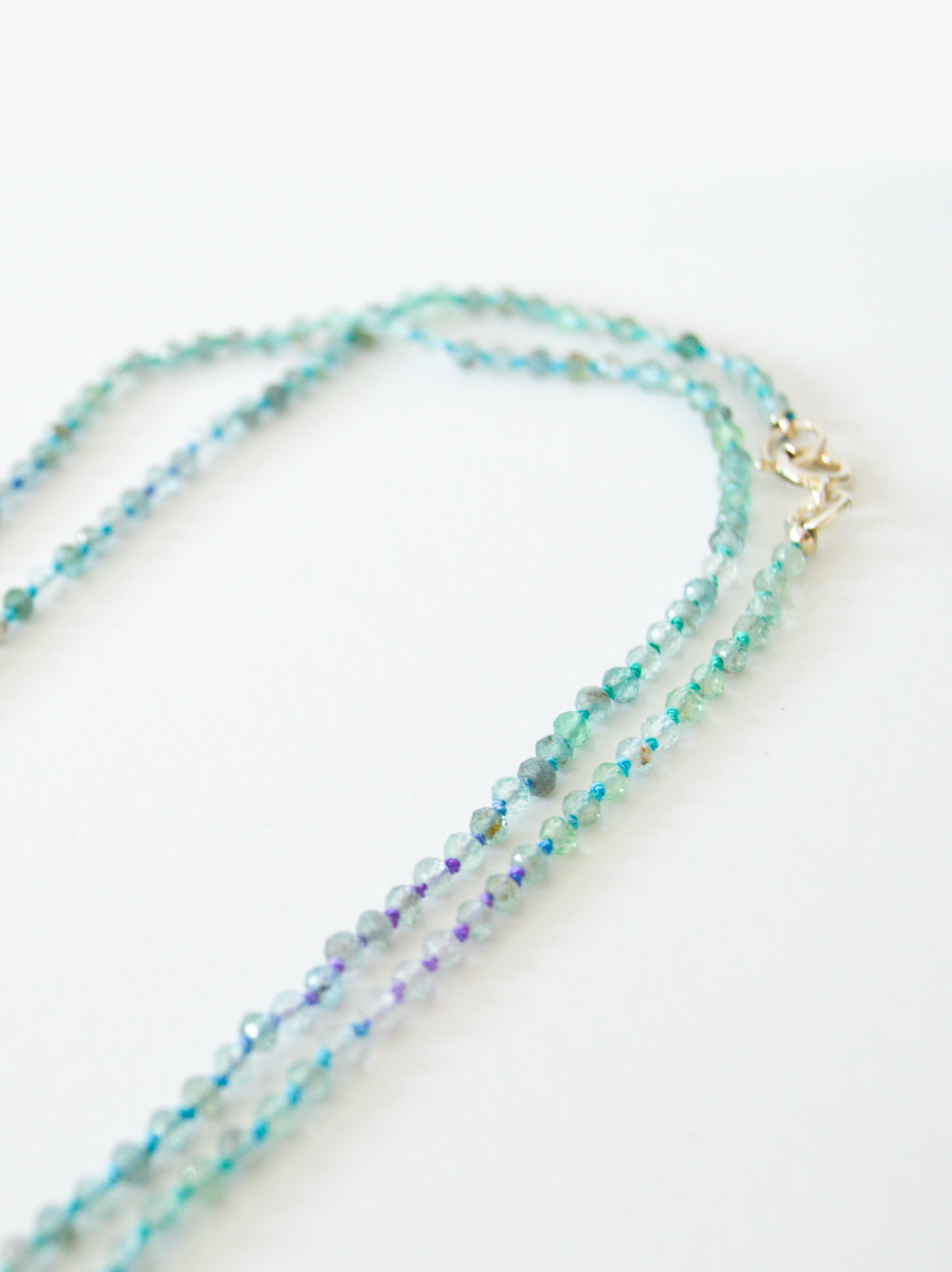 Knotted Apatite Necklace