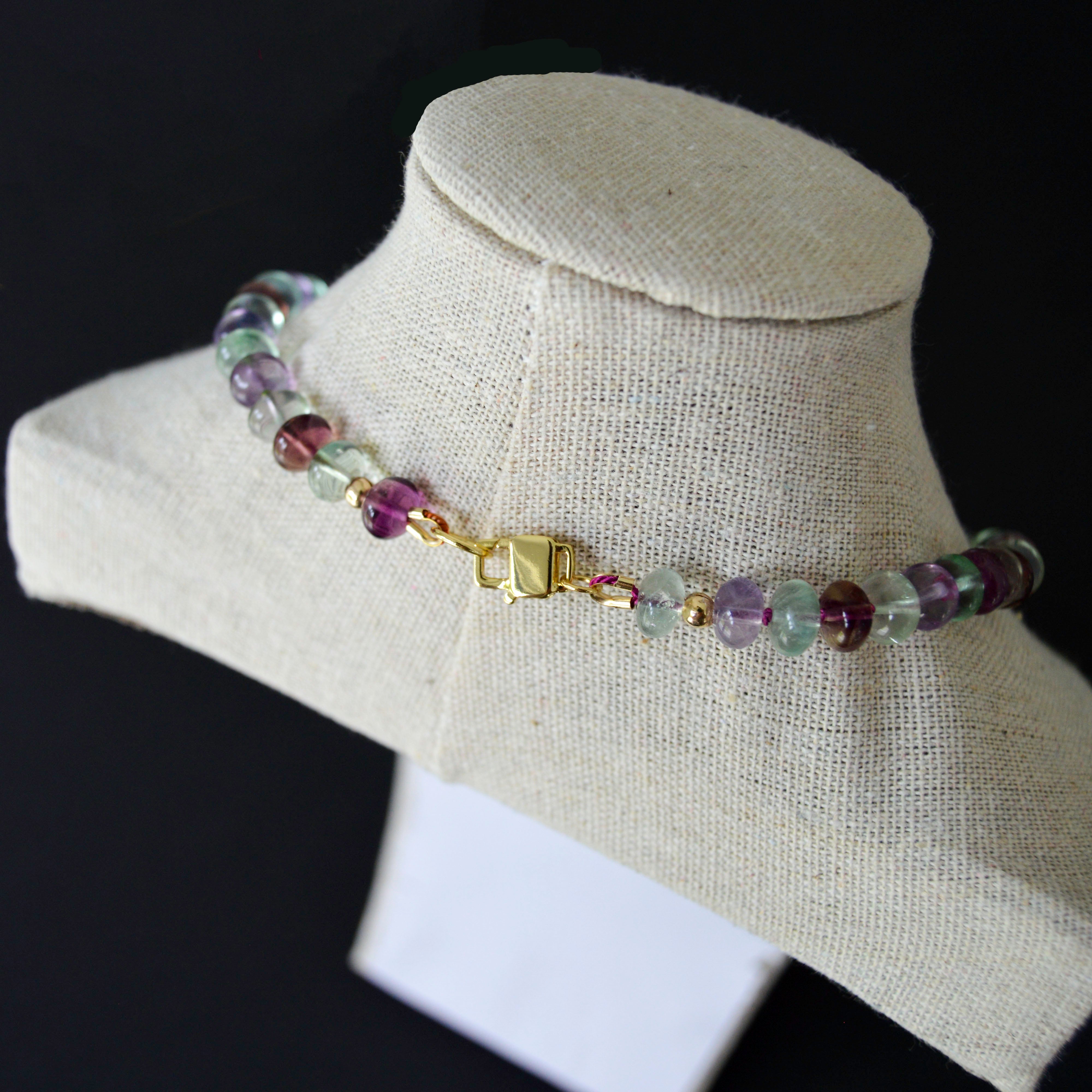 Rainbow Fluorite Necklace