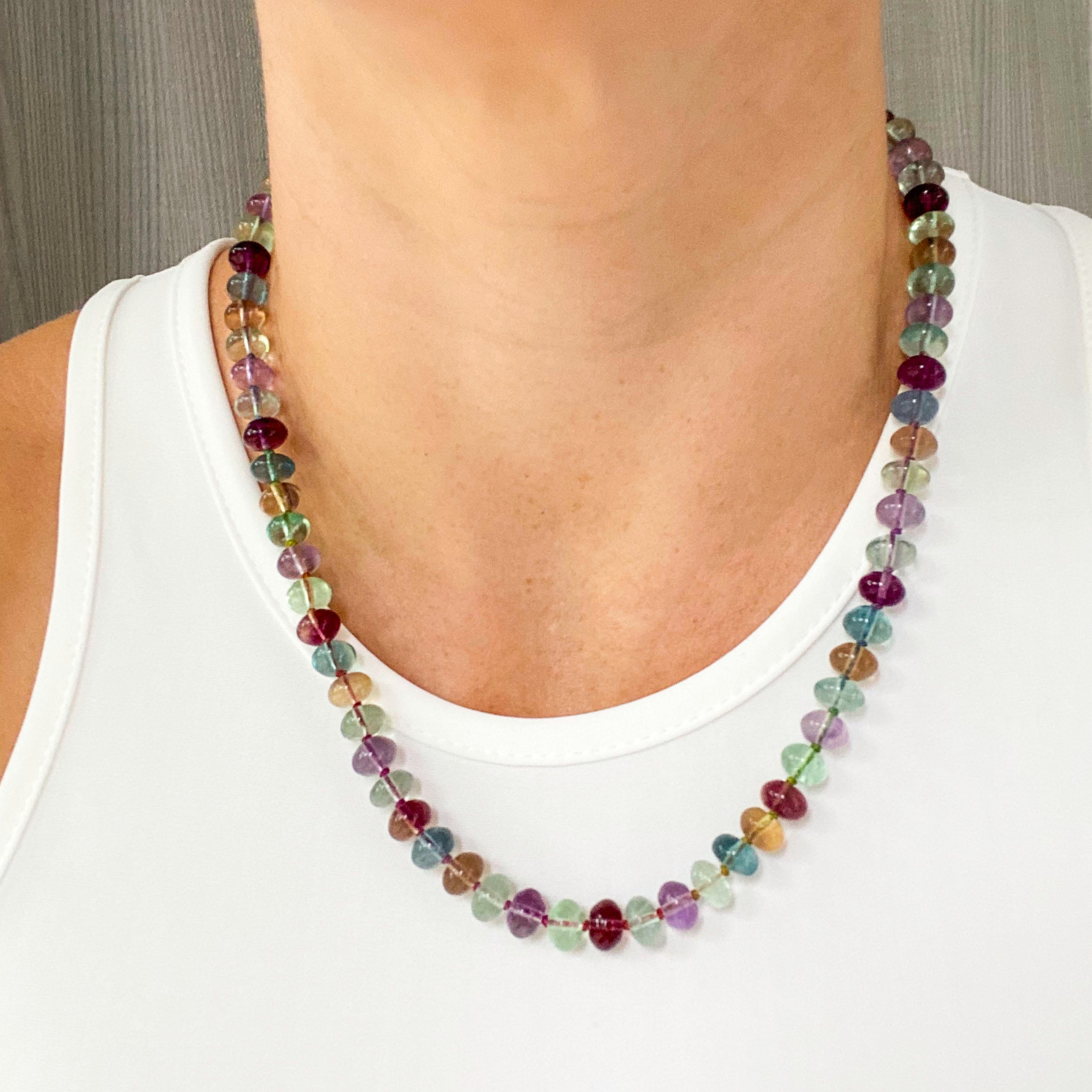 Rainbow Fluorite Necklace