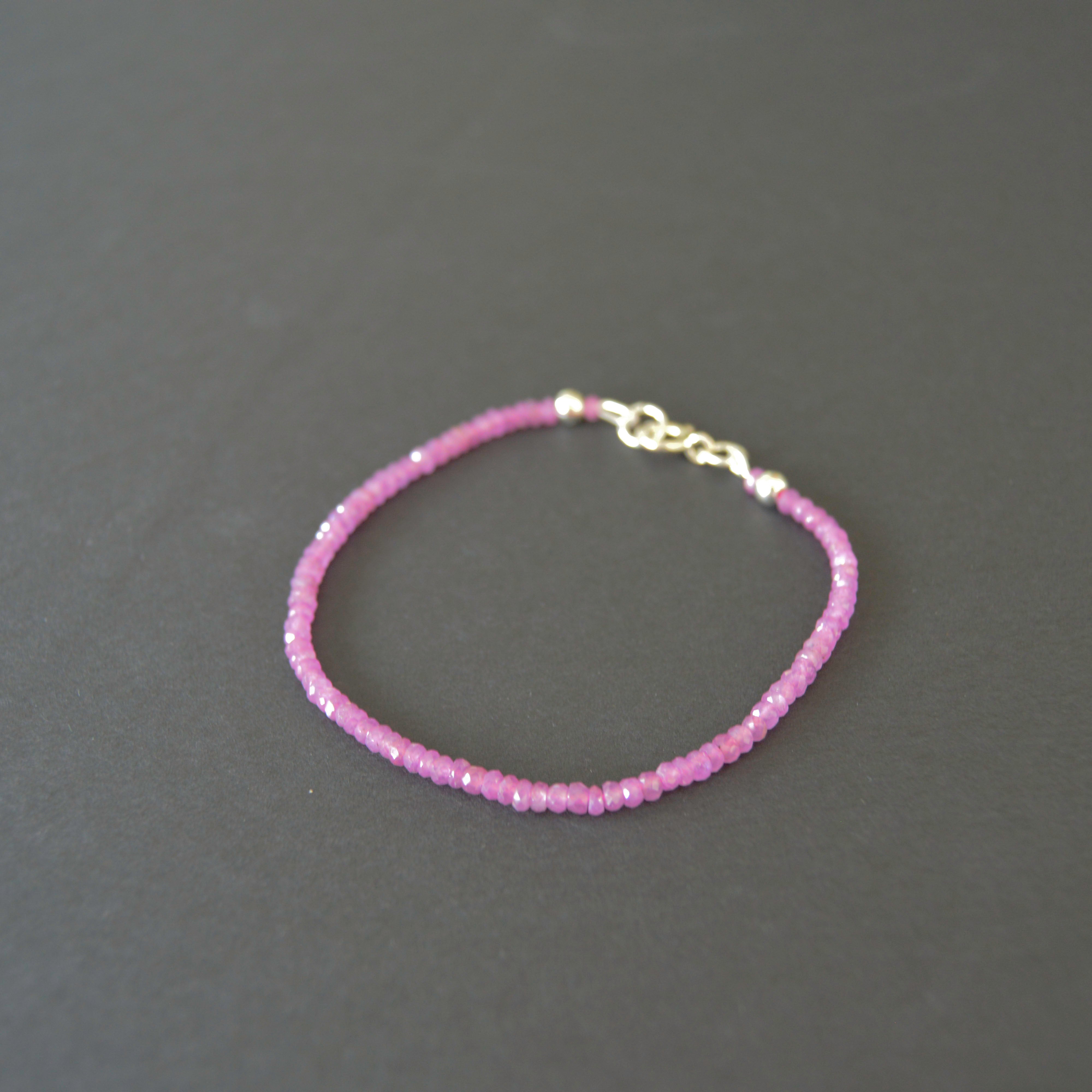 Ruby Sterling Bracelet