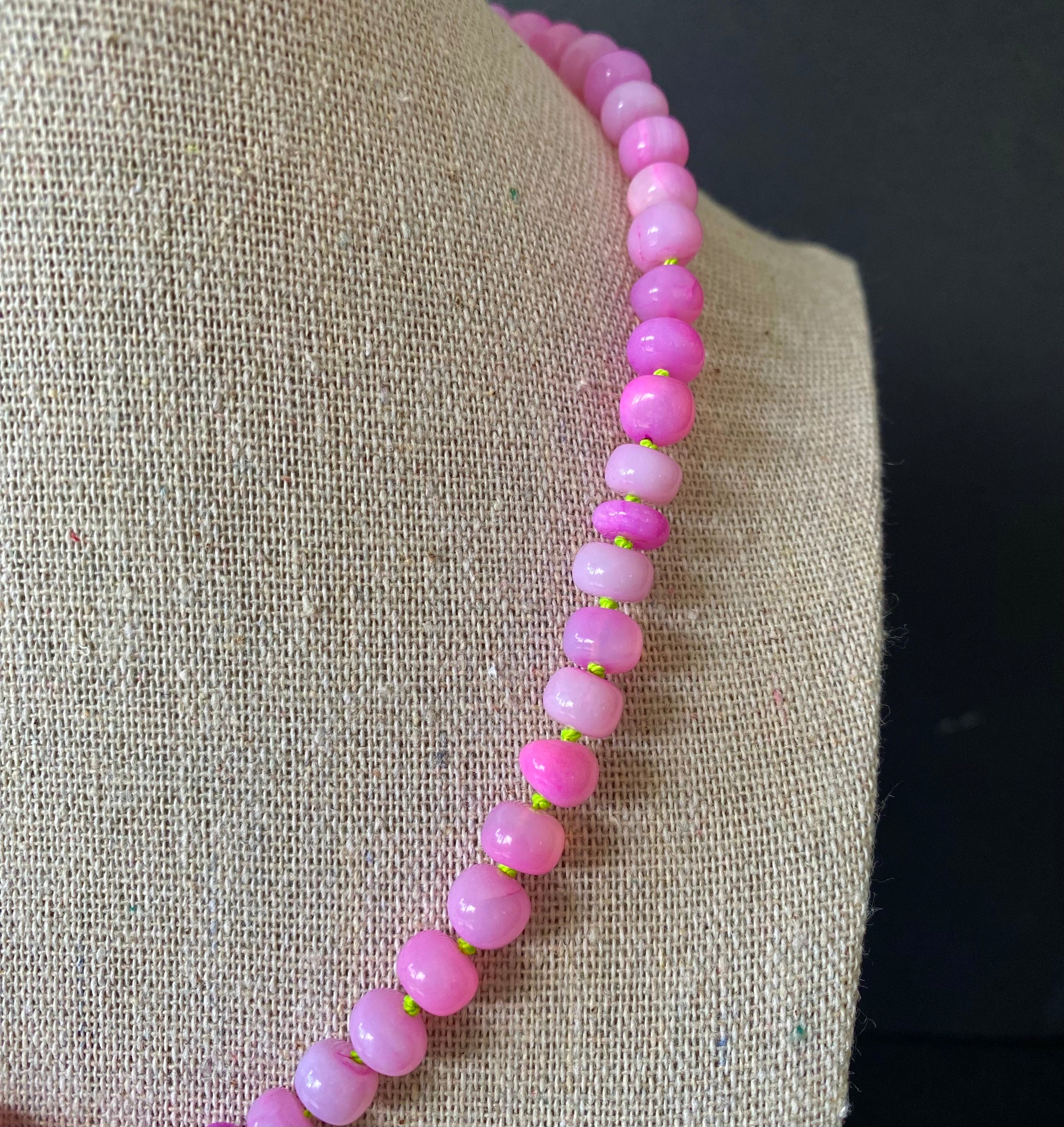 Watermelon Opal Necklace