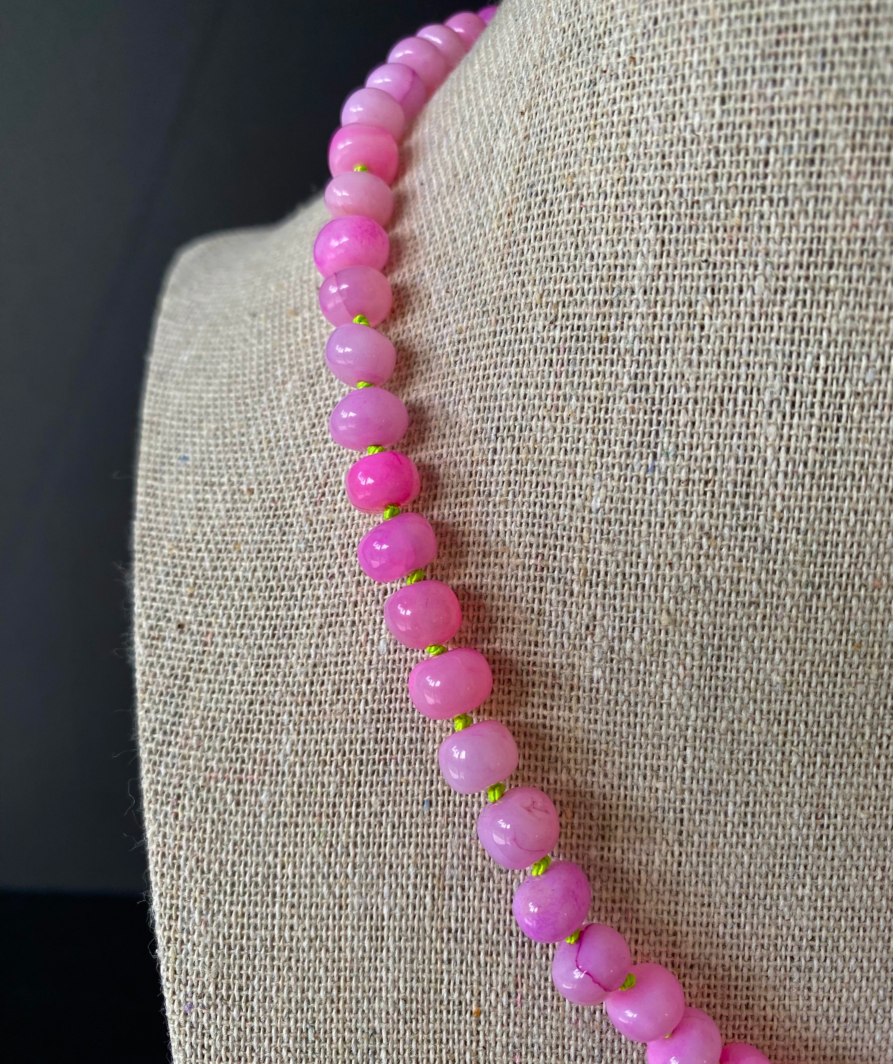 Watermelon Opal Necklace