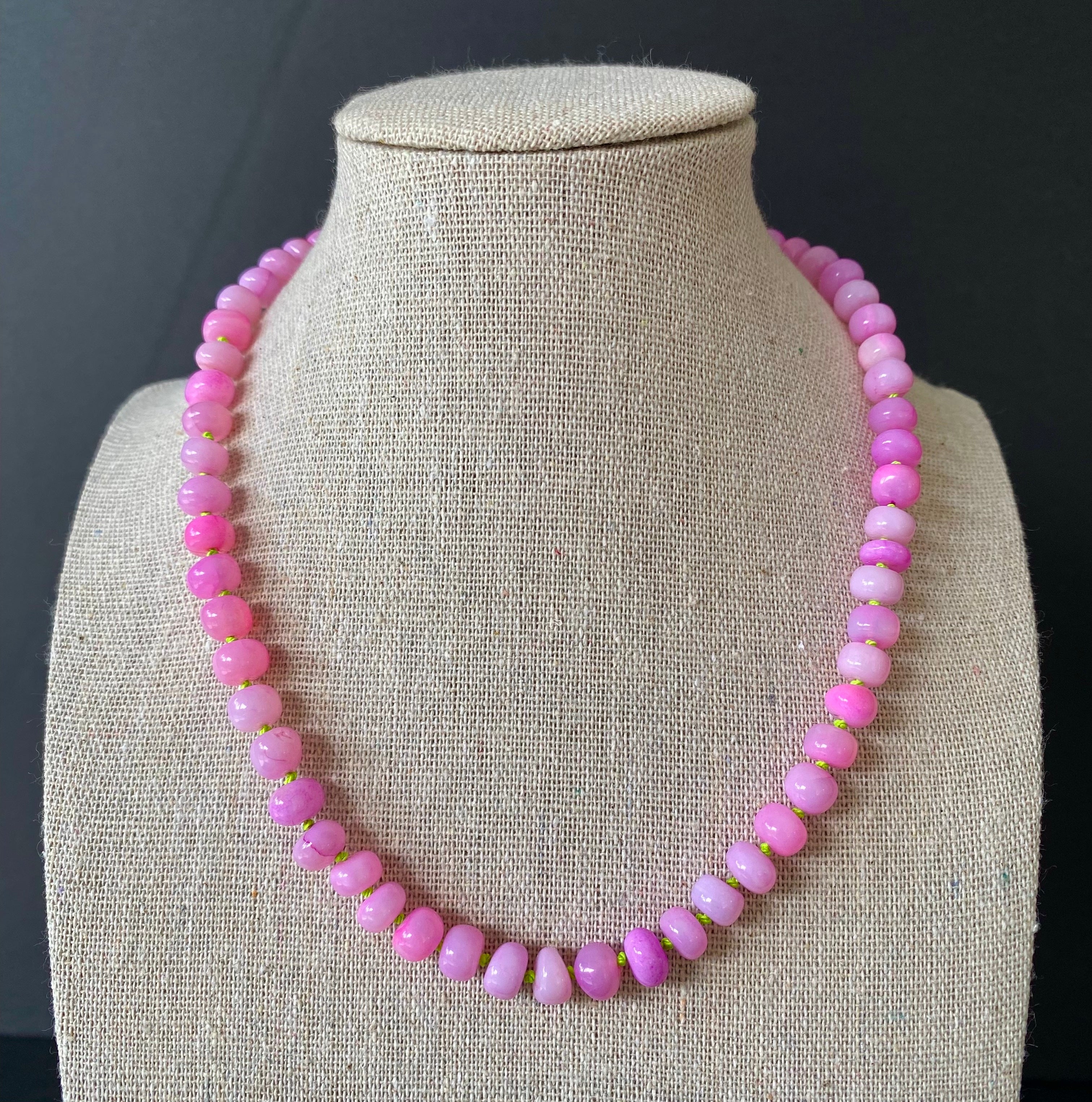 Watermelon Opal Necklace