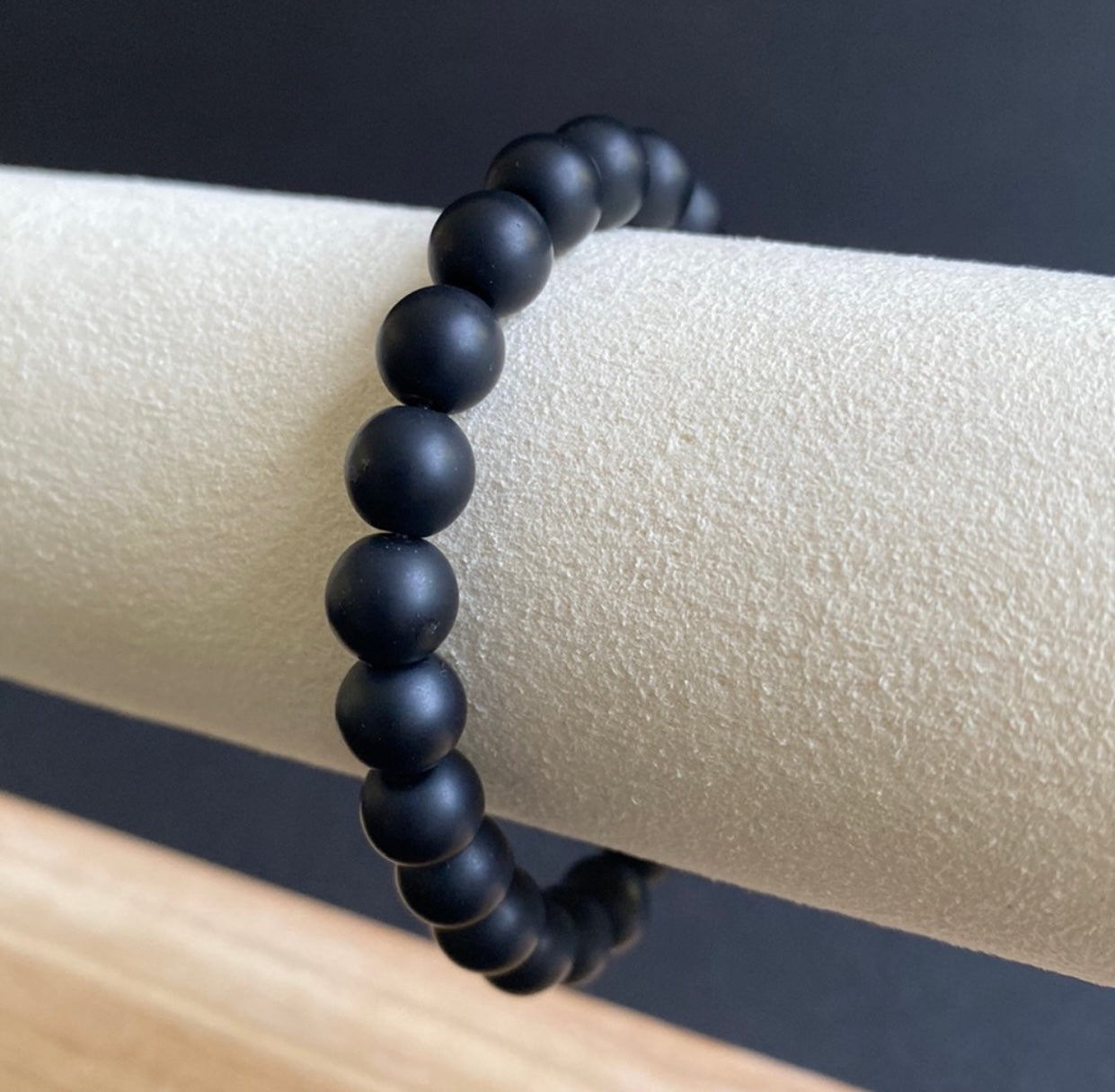 Onyx Double Skull Bracelet