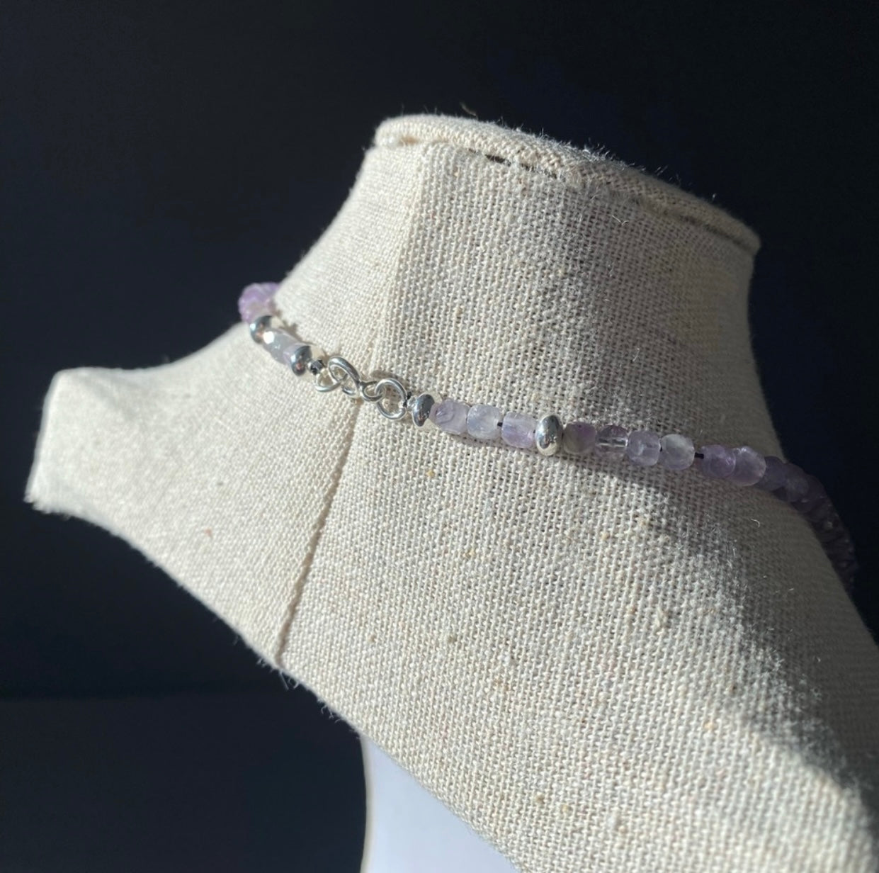 Amethyst Cube Necklace