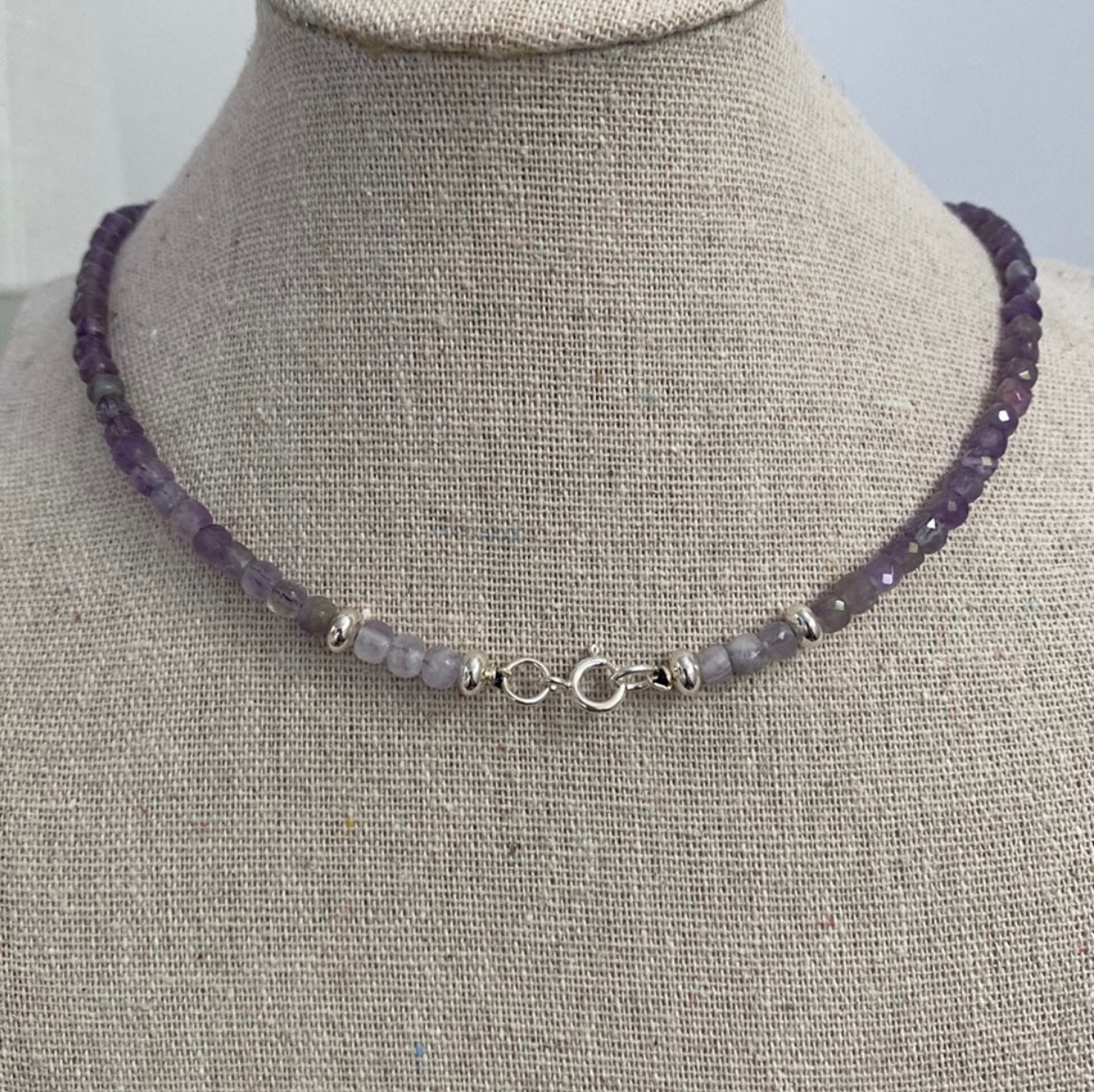 Amethyst Cube Necklace