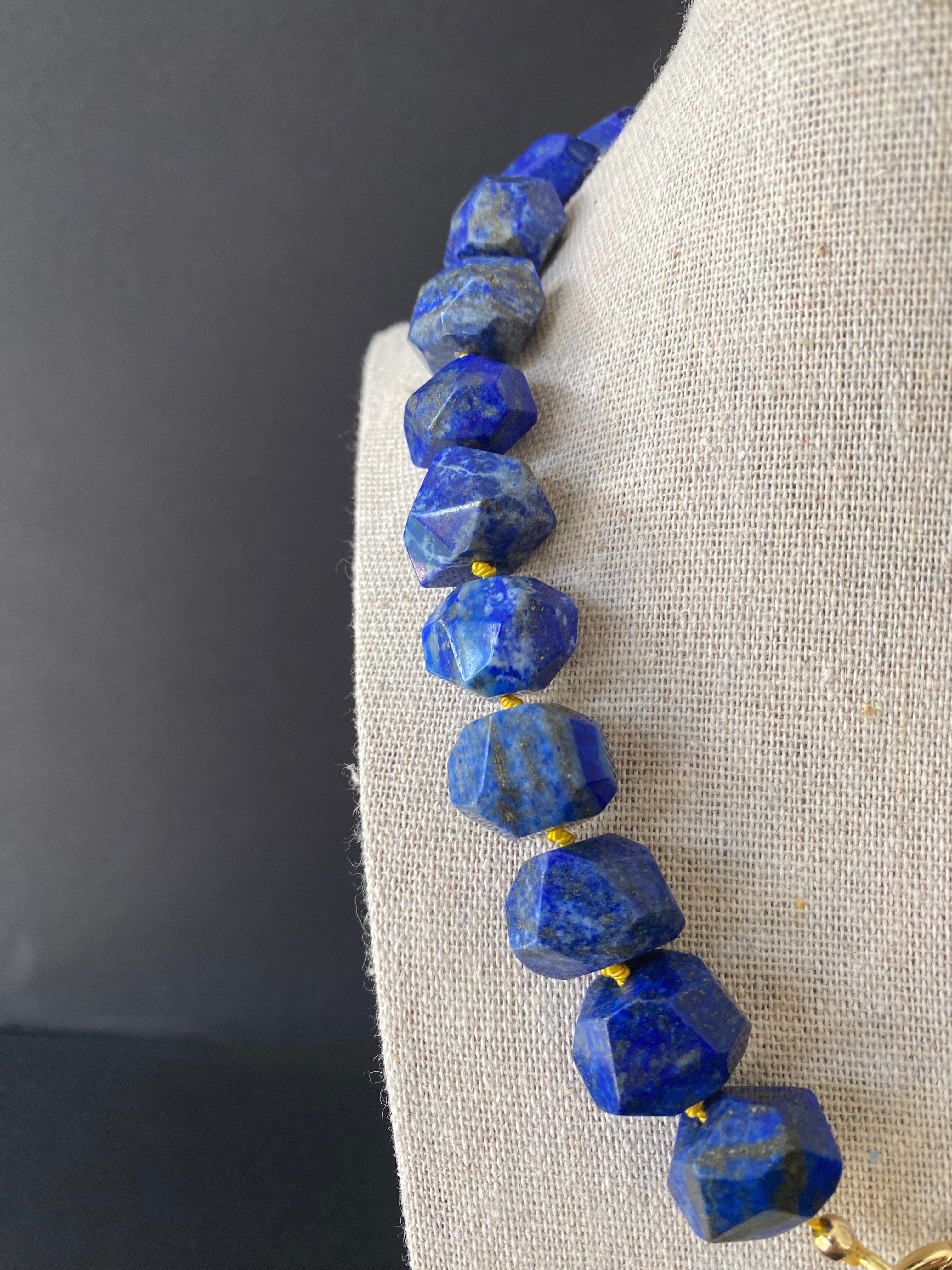 Chunky Lapis Lazuli Necklace