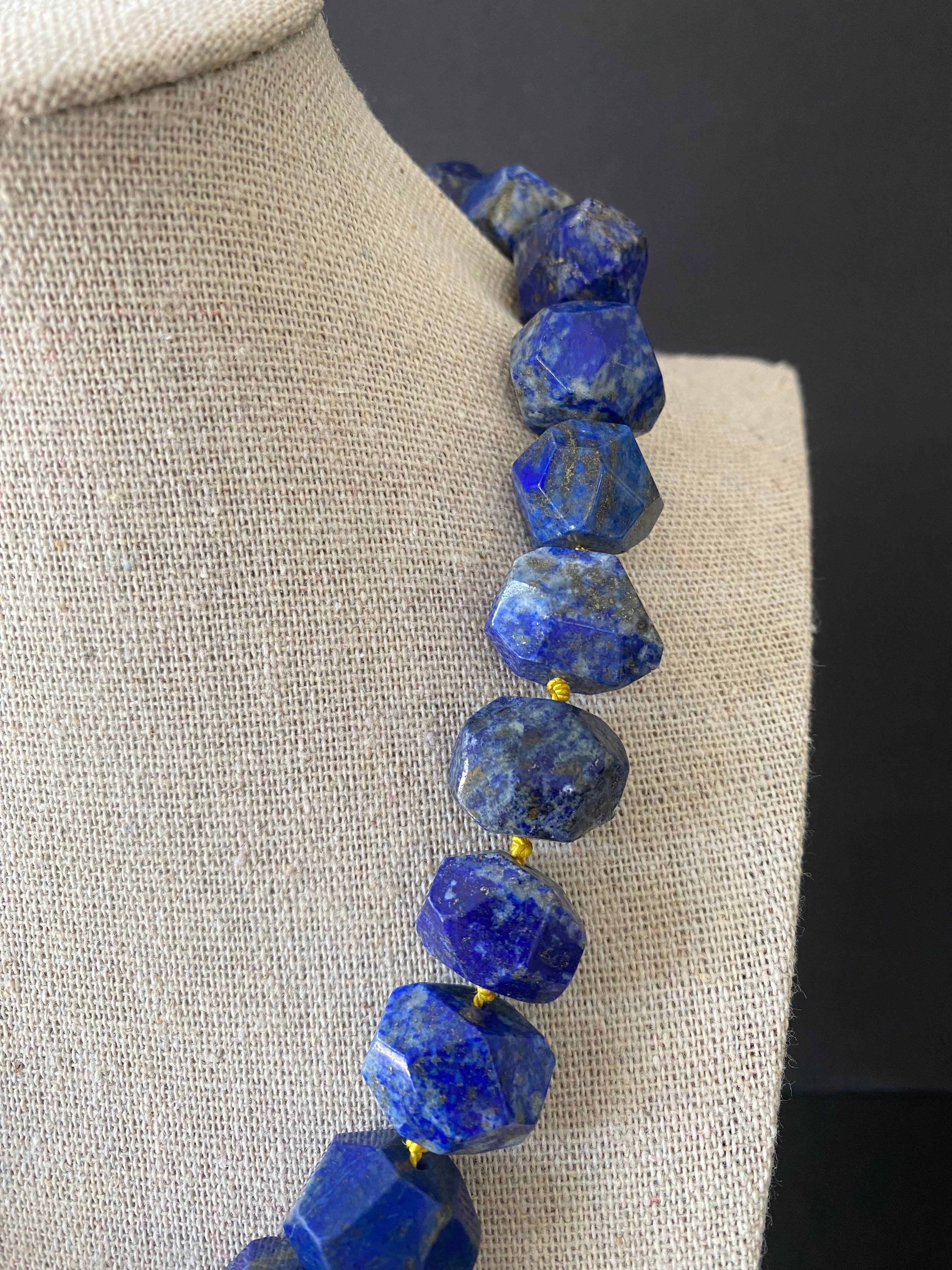 Chunky Lapis Lazuli Necklace