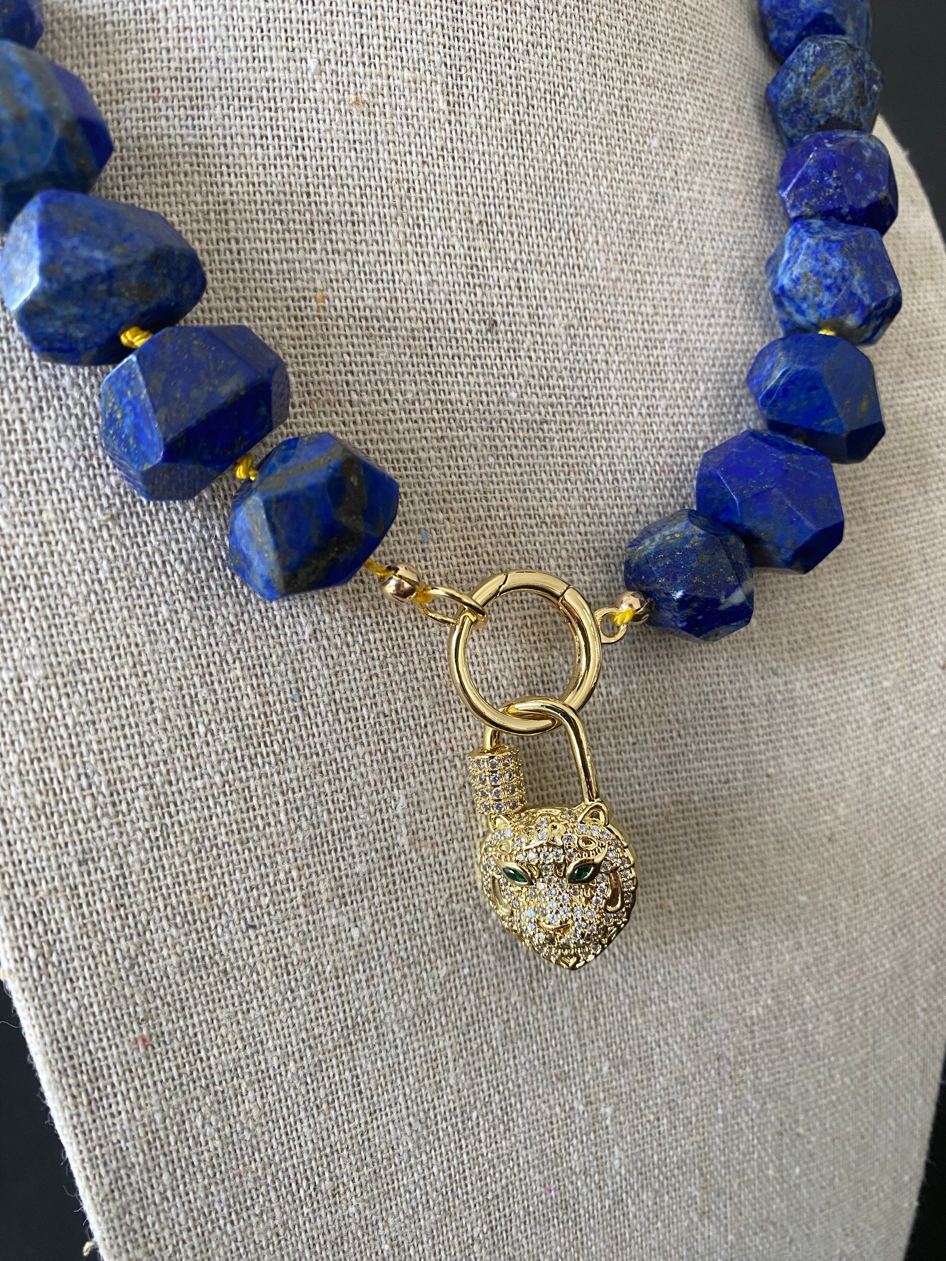 Chunky Lapis Lazuli Necklace