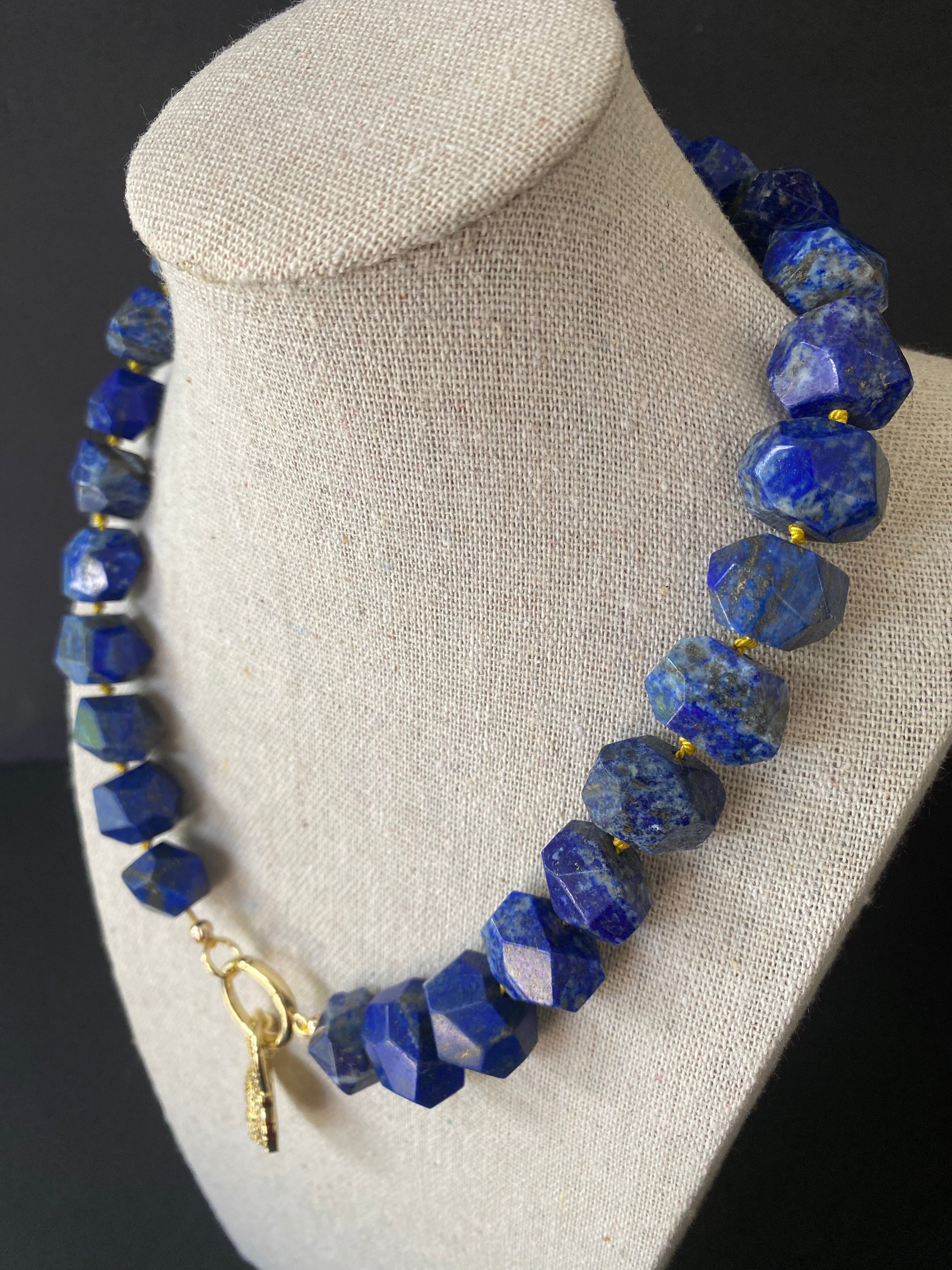 Chunky Lapis Lazuli Necklace